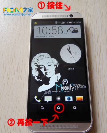 HTC one M8,手机截屏技巧,HTC one M8怎么截屏
