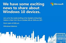 邀请函发出  微软10月6日将发布新机Lumia 950