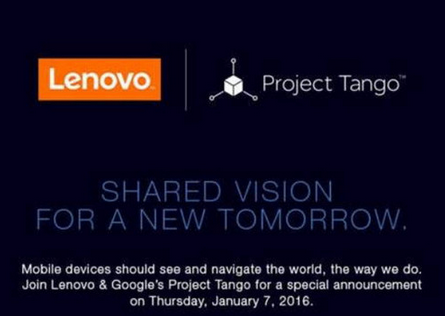 联想,谷歌,2016 CES,Project Tango,Project Tango设备