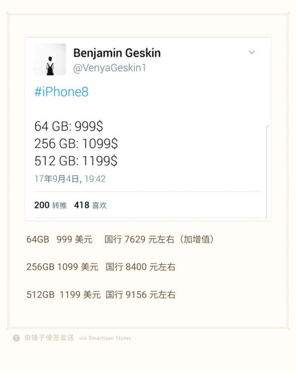 iPhone 8,iPhone 8配置,iPhone 8售价
